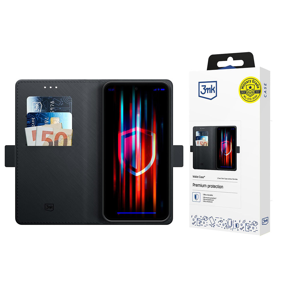 Θήκη για Apple iPhone 17 Pro, 3MK, Wallet, Μαύρη