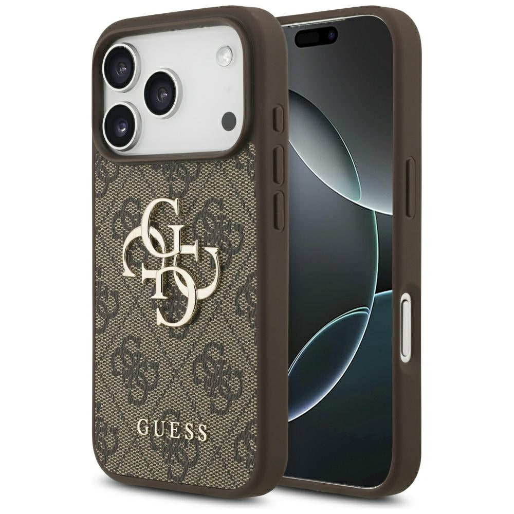 Θήκη για Apple iPhone 17 Pro, Guess, 4G Big Logo, Καφέ