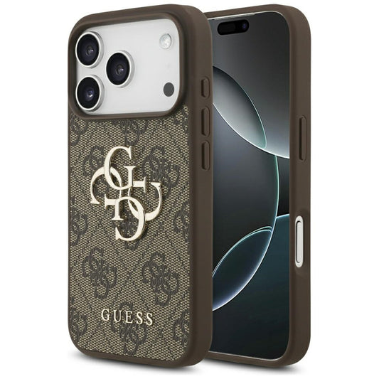 Θήκη για Apple iPhone 17 Pro, Guess, 4G Big Logo, Καφέ