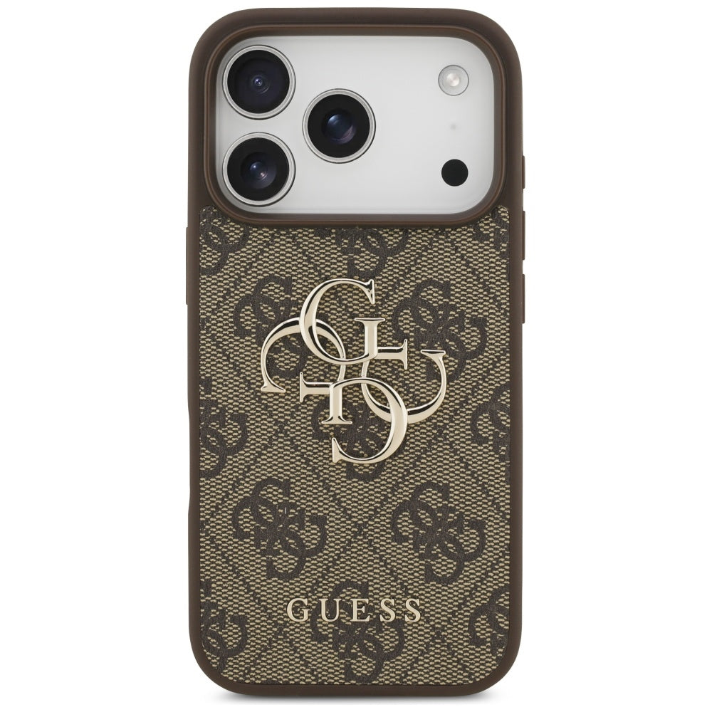 Θήκη για Apple iPhone 17 Pro, Guess, 4G Big Logo, Καφέ