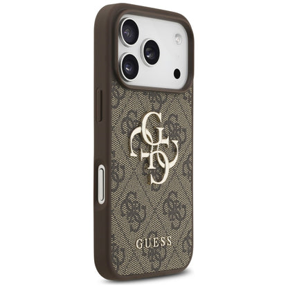 Θήκη για Apple iPhone 17 Pro, Guess, 4G Big Logo, Καφέ