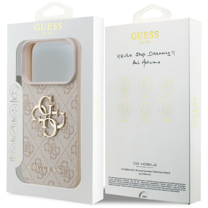 Θήκη για Apple iPhone 17 Pro, Guess, 4G Big Logo, Ροζ