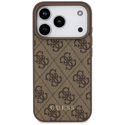 Husa pentru Apple iPhone 17 Pro, Guess, 4G Classic, Maro