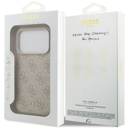 Θήκη για Apple iPhone 17 Pro, Guess, 4G Classic, Ροζ