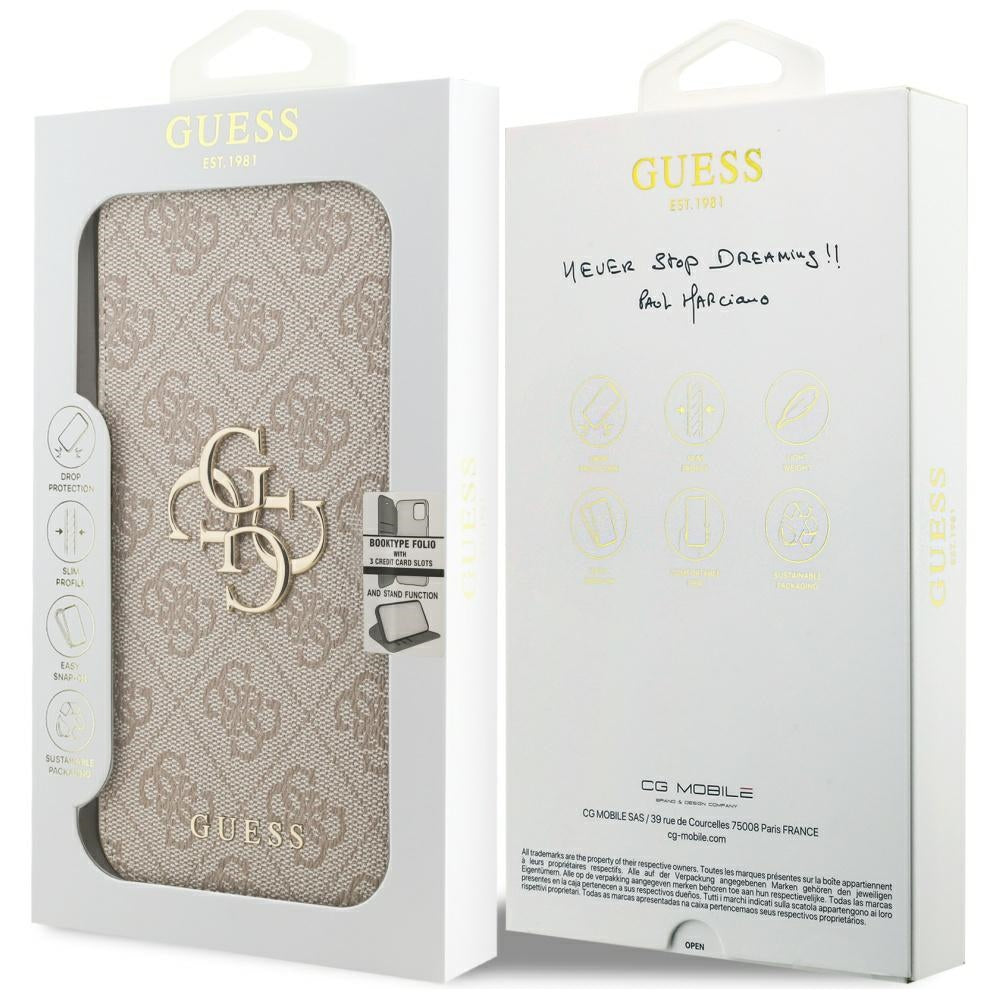 Θήκη για Apple iPhone 17 Pro, Guess, 4G Metal Logo, Ροζ