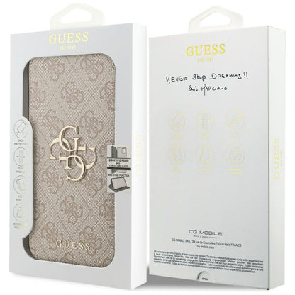 Θήκη για Apple iPhone 17 Pro, Guess, 4G Metal Logo, Ροζ