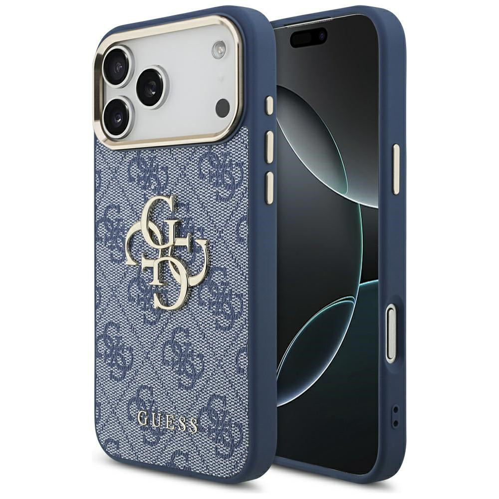 Θήκη για Apple iPhone 17 Pro, Guess, Big 4G Logo Classic, Χρυσό Μπλε