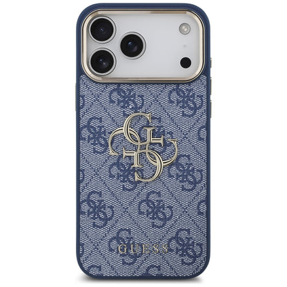 Θήκη για Apple iPhone 17 Pro, Guess, Big 4G Logo Classic, Χρυσό Μπλε
