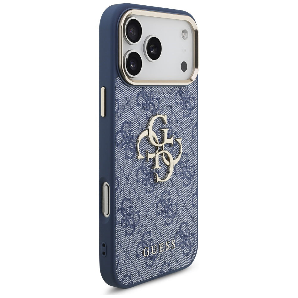 Θήκη για Apple iPhone 17 Pro, Guess, Big 4G Logo Classic, Χρυσό Μπλε