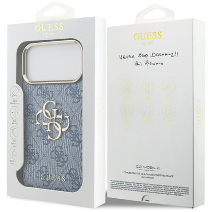 Θήκη για Apple iPhone 17 Pro, Guess, Big 4G Logo Classic, Χρυσό Μπλε