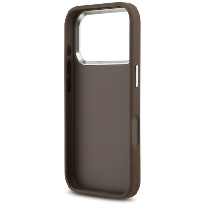 Θήκη για Apple iPhone 17 Pro, Guess, Big 4G Logo Classic, Καφέ Ασημί