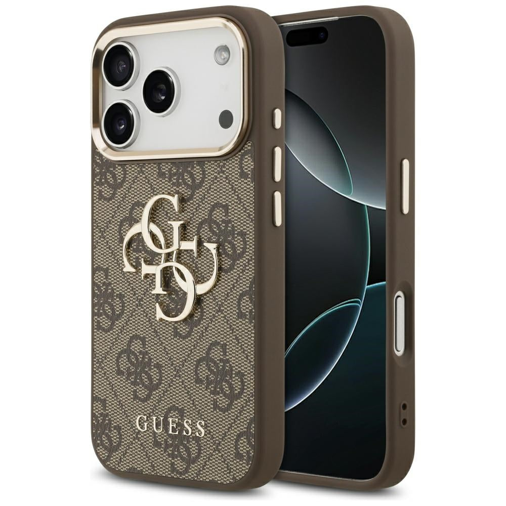 Θήκη για Apple iPhone 17 Pro, Guess, Big 4G Logo Classic, Χρυσοκαστανό