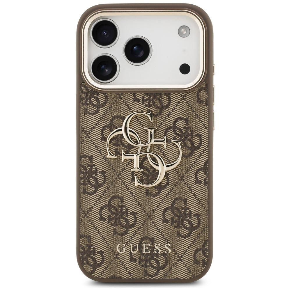 Θήκη για Apple iPhone 17 Pro, Guess, Big 4G Logo Classic, Χρυσοκαστανό