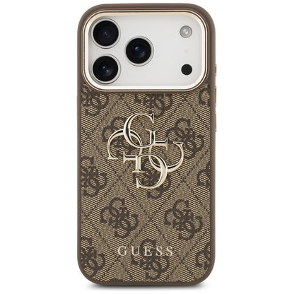 Θήκη για Apple iPhone 17 Pro, Guess, Big 4G Logo Classic, Χρυσοκαστανό