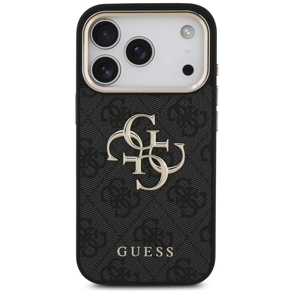 Θήκη για Apple iPhone 17 Pro, Guess, Big 4G Logo Classic, Μαύρη Χρυσή