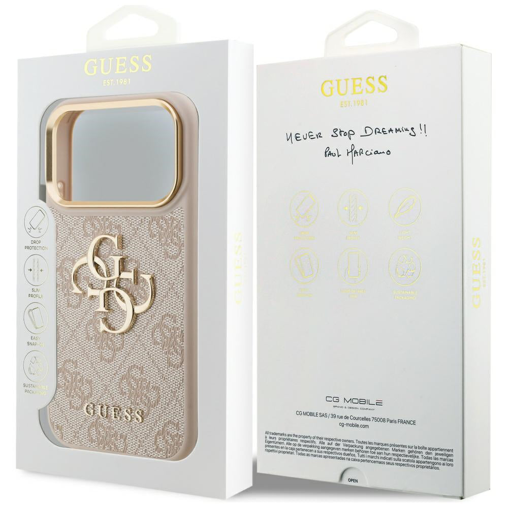 Θήκη για Apple iPhone 17 Pro, Guess, Big 4G Logo Classic, Ροζ Χρυσό