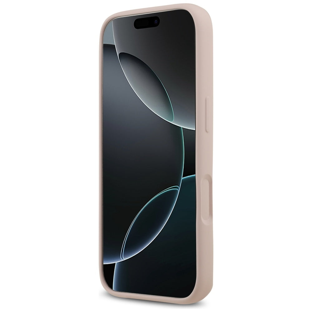 Θήκη για Apple iPhone 17 Pro, Guess, Big 4G Script, Ανοιχτό Ροζ