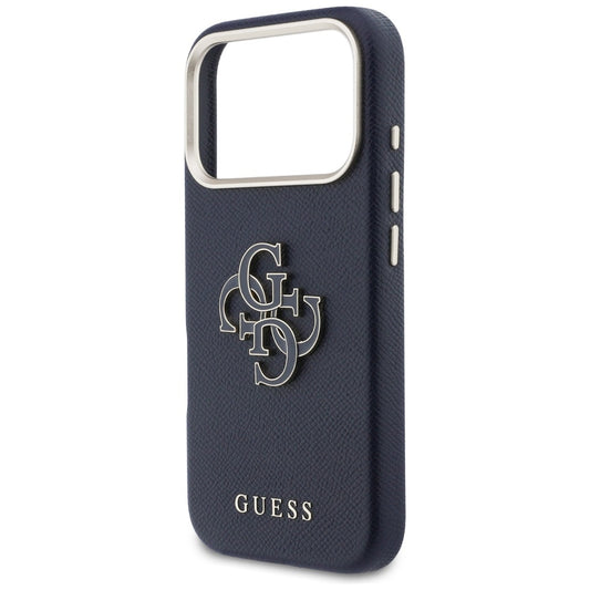 Θήκη για Apple iPhone 17 Pro, Guess, Resin Logo, Μπλε