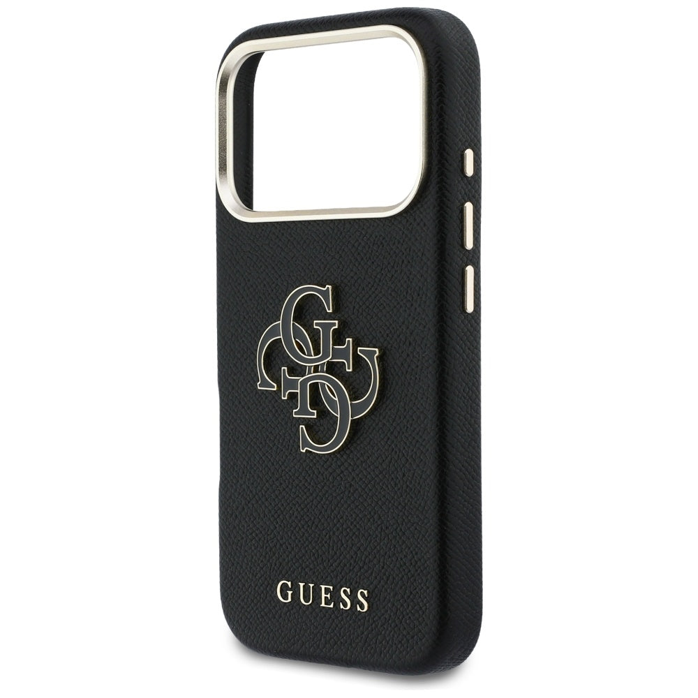 Θήκη για Apple iPhone 17 Pro, Guess, Resin Logo, Μαύρη