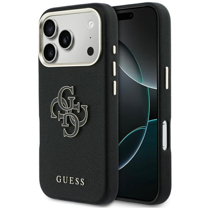 Θήκη για Apple iPhone 17 Pro, Guess, Resin Logo, Μαύρη