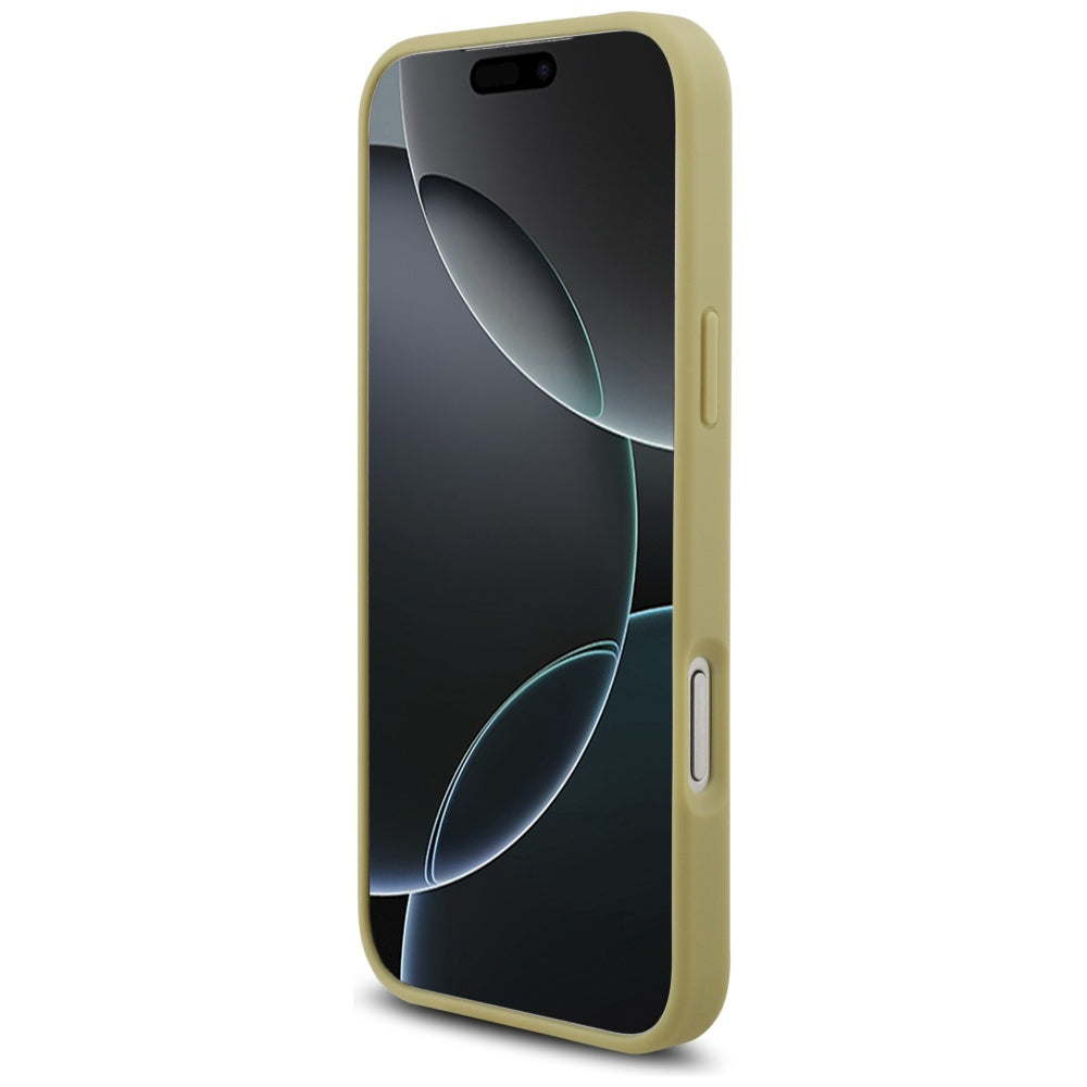 Θήκη για Apple iPhone 17 Pro, Guess, Rhinestone Triangle Logo, Χρυσή