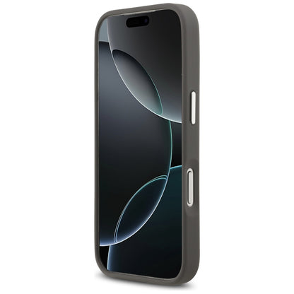 Θήκη για Apple iPhone 17 Pro, Karl Lagerfeld, Grained Karl & Choupette's Heads Pins and Logo, Γκρι