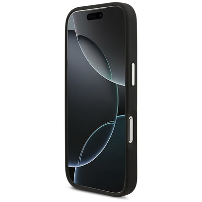 Θήκη για Apple iPhone 17 Pro, Karl Lagerfeld, Grained Karl & Choupette's Heads Pins and Logo, Μαύρη