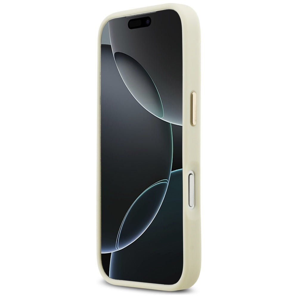 Θήκη για Apple iPhone 17 Pro, Karl Lagerfeld, Script Logo, Μπεζ