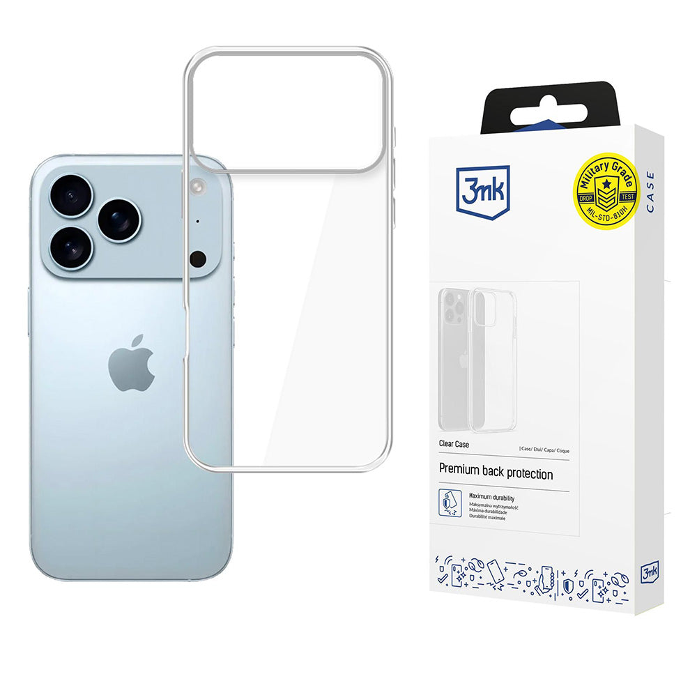 Θήκη για Apple iPhone 17 Pro Max, 3MK, Διαφανής, Διάφανη