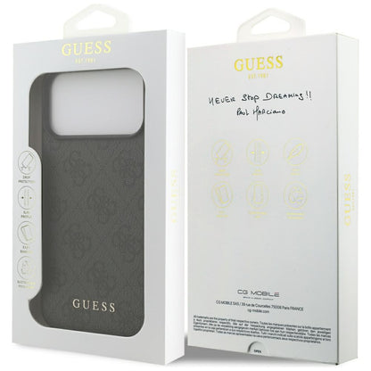 Θήκη για Apple iPhone 17 Pro Max, Guess, 4G Classic, Μαύρη