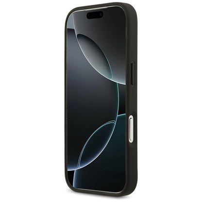 Θήκη για Apple iPhone 17 Pro Max, Guess, 4G Grained Roses Big Logo, Μαύρη
