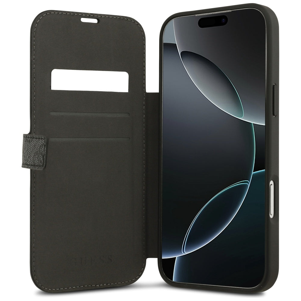 Θήκη για Apple iPhone 17 Pro Max, Guess, 4G Metal Logo, Μαύρη