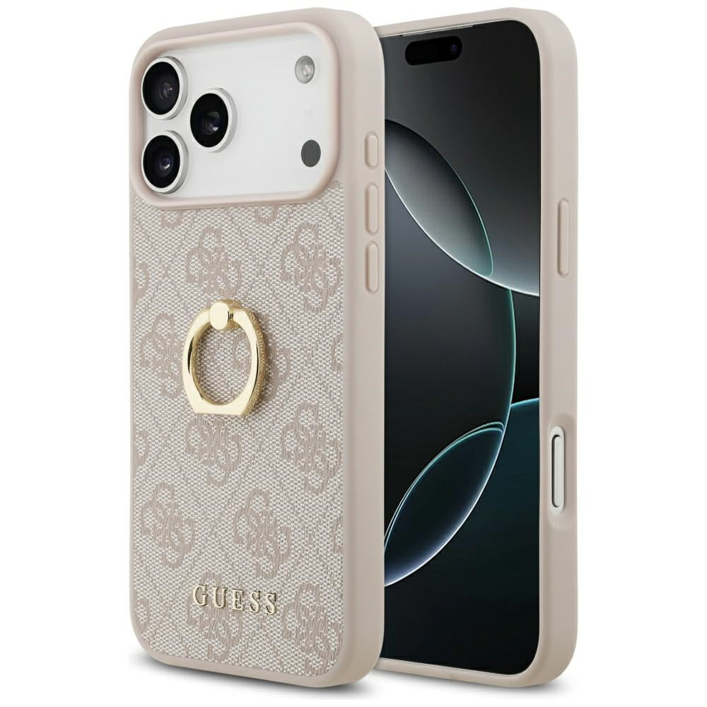 Θήκη για Apple iPhone 17 Pro Max, Guess, 4G Ring Stand, Ροζ