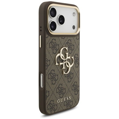 Θήκη για Apple iPhone 17 Pro Max, Guess, Big 4G Classic Logo with Big Strap, Καφέ