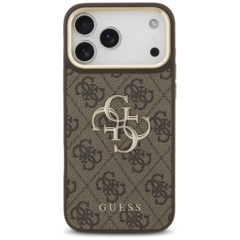 Θήκη για Apple iPhone 17 Pro Max, Guess, Big 4G Classic Logo with Big Strap, Καφέ