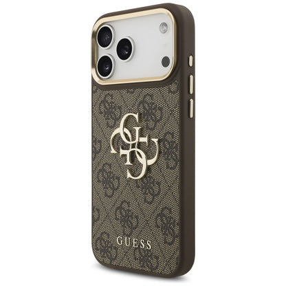 Θήκη για Apple iPhone 17 Pro Max, Guess, Big 4G Classic Logo with Big Strap, Καφέ