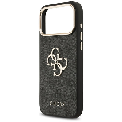 Θήκη για Apple iPhone 17 Pro Max, Guess, Big 4G Logo Classic, Μαύρη Χρυσή