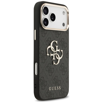 Θήκη για Apple iPhone 17 Pro Max, Guess, Big 4G Logo Classic, Μαύρη Χρυσή