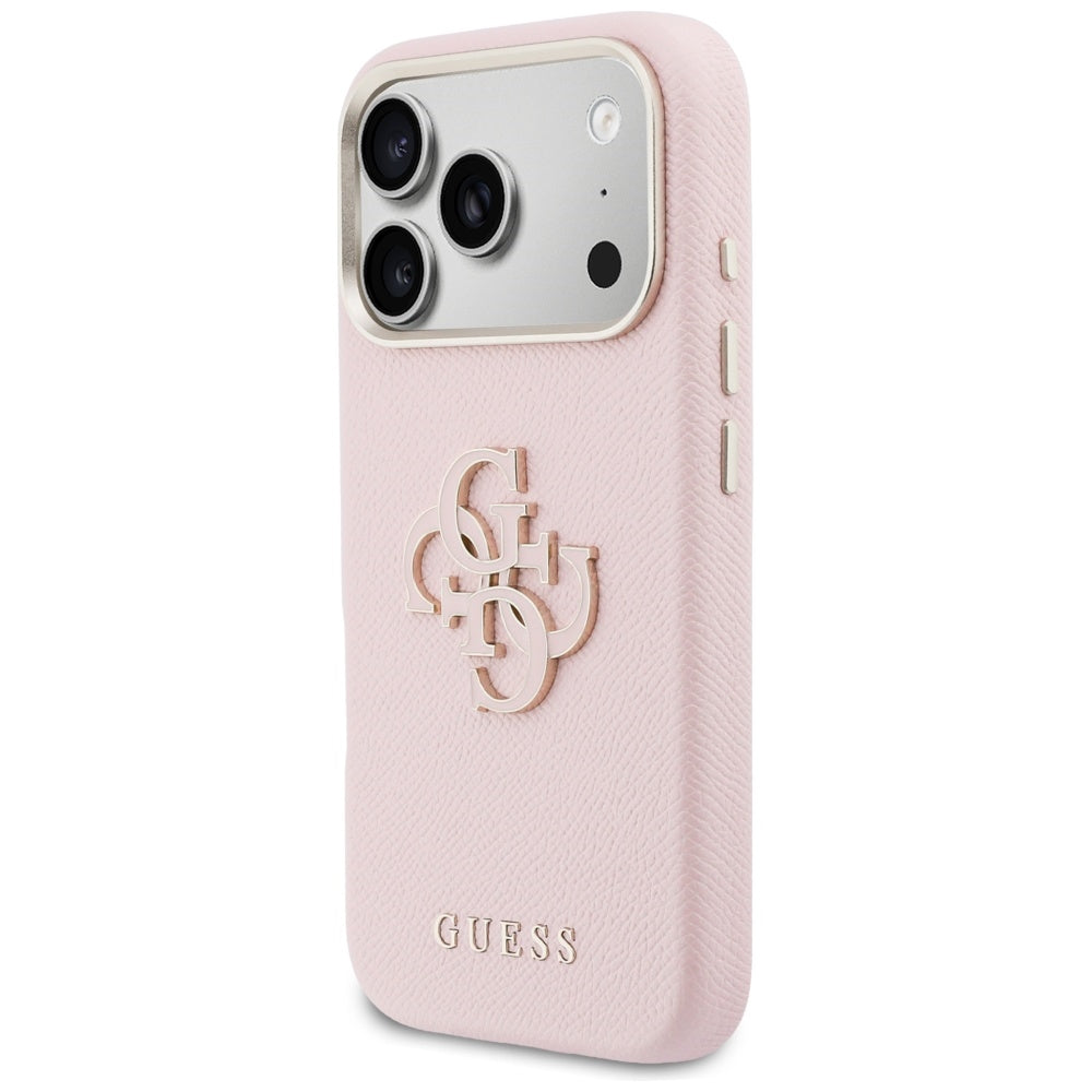 Θήκη για Apple iPhone 17 Pro Max, Guess, Resin Logo, Ροζ