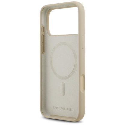 Θήκη για Apple iPhone 17 Pro Max, Karl Lagerfeld, Sketch and Logo Karl, Καφέ