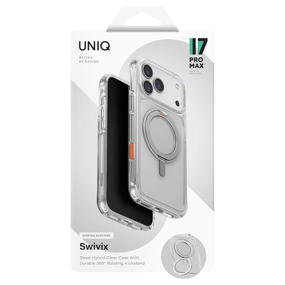 Θήκη για Apple iPhone 17 Pro Max, UNIQ, Swivix, Ασημί