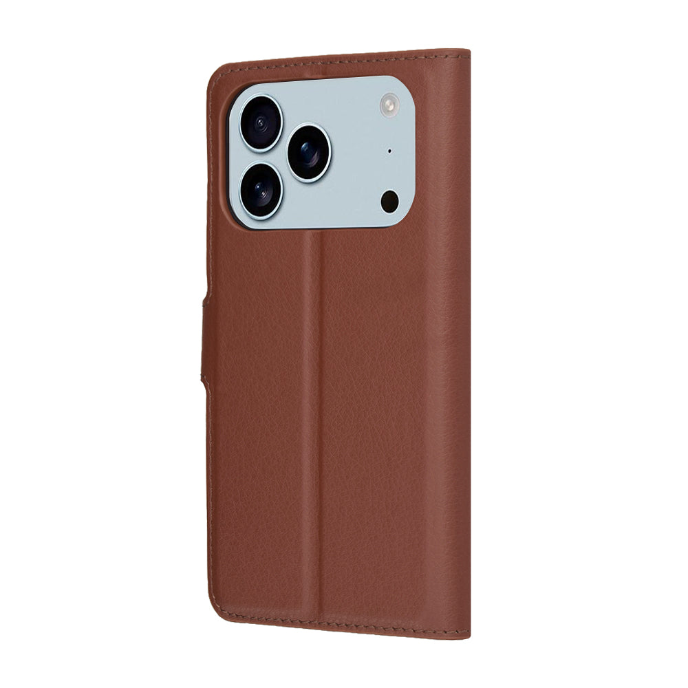Θήκη για Apple iPhone 17 Pro, Techsuit, Leather Folio, Καφέ