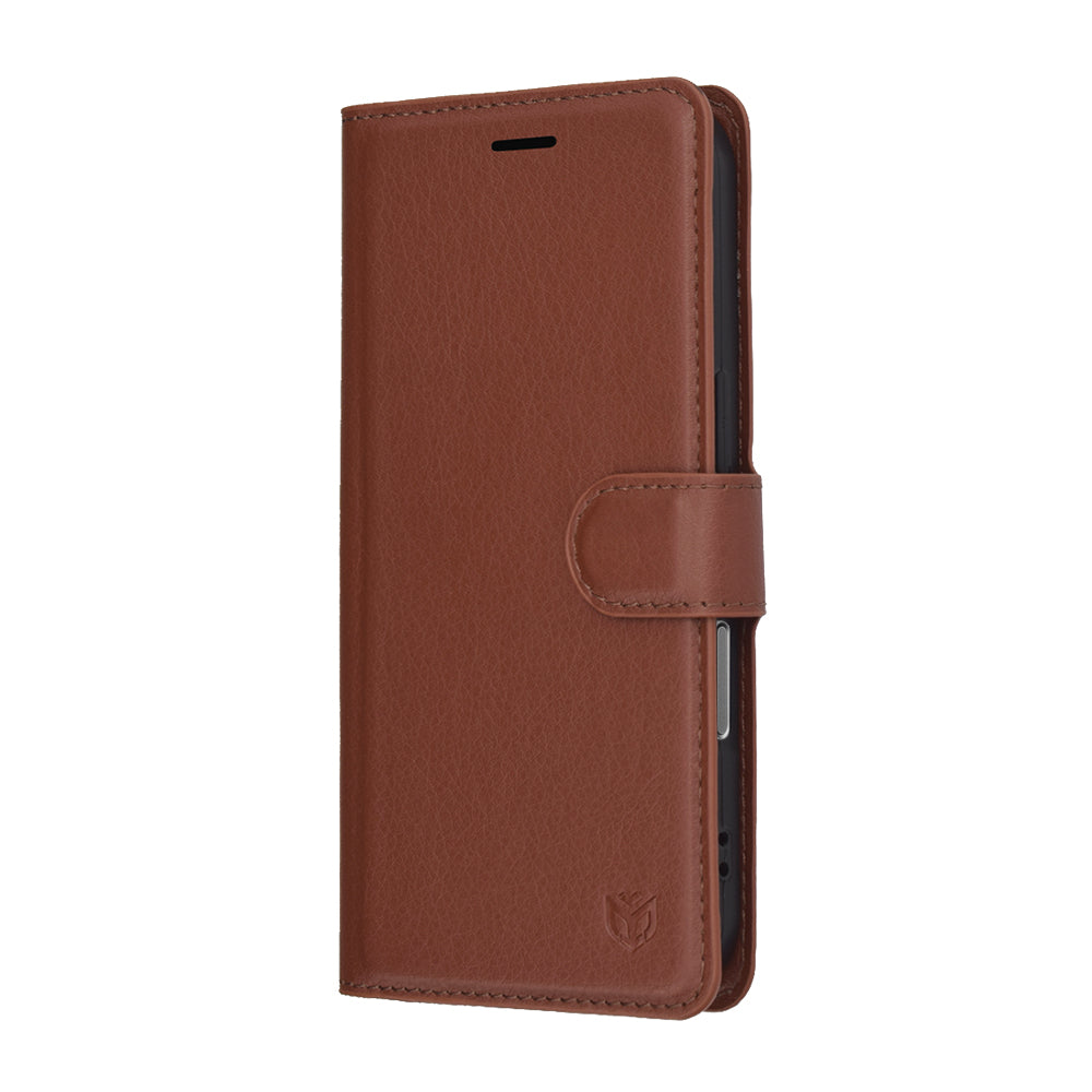 Θήκη για Apple iPhone 17 Pro, Techsuit, Leather Folio, Καφέ
