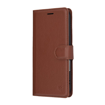 Θήκη για Apple iPhone 17 Pro, Techsuit, Leather Folio, Καφέ