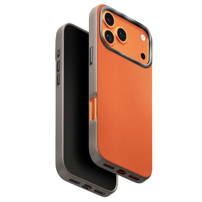 Θήκη για Apple iPhone 17 Pro, UNIQ, Lyden Leatherette, Μπεζ Πορτοκαλί