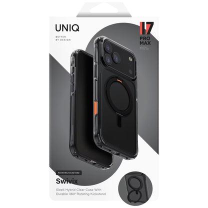 Θήκη για Apple iPhone 17 Pro, UNIQ, Swivix, Μαύρη