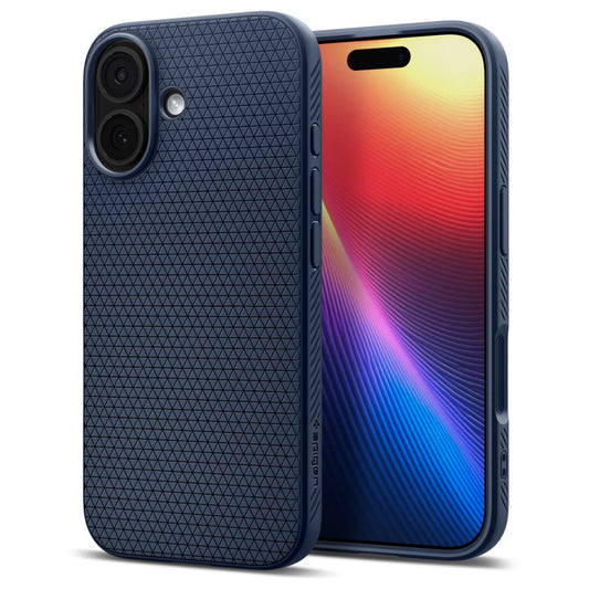 Case for Apple iPhone 17, Spigen, Liquid Air, Navy Blue