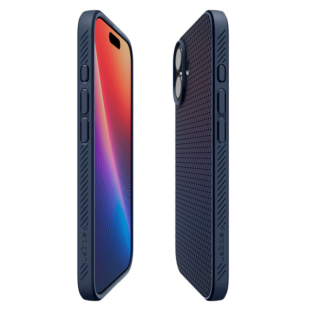 Case for Apple iPhone 17, Spigen, Liquid Air, Navy Blue