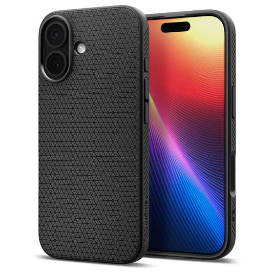Case for Apple iPhone 17, Spigen, Liquid Air, Matte Black