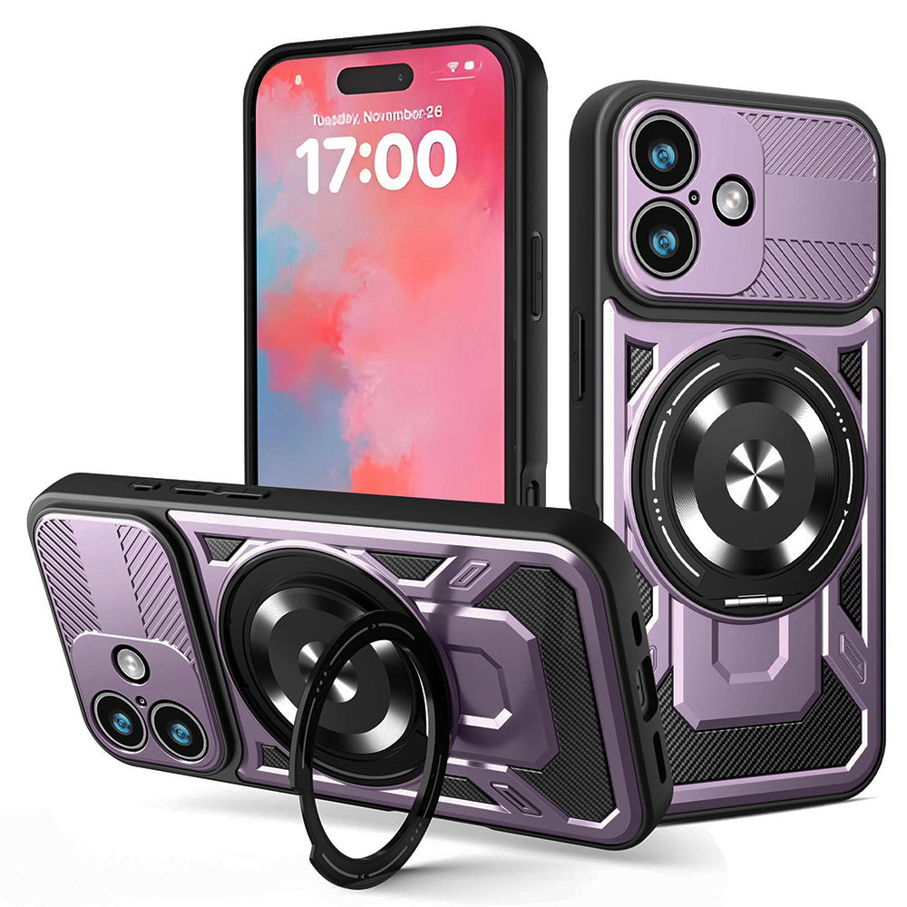 Θήκη για Apple iPhone 17, Techsuit, RuggedCam, Μωβ